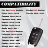 MechanMagic Remote Flip Key Fob Replacement Fits for Chevy Cruze