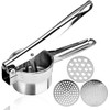 Potato Masher, Stainless Steel Potato Ricer, Manual Squeezer, Vegetable Masher,