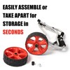 ValenLyra Heavy Duty Kayak Cart with 10-inch Solid Never-Flat Tires