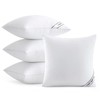 MIULEE 18x18 Pillows Inserts Pack of 4, Down Alternative Virgin