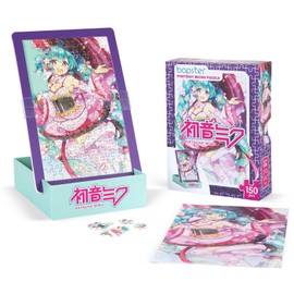 Hatsune Miku Japanese Virtual Singer Collectible Portrait Micro Puzzle Cherry Blossom 150 Pieces Compact and Elaborate Design Perfect for Teens, Kids and Adults Collectors CV01