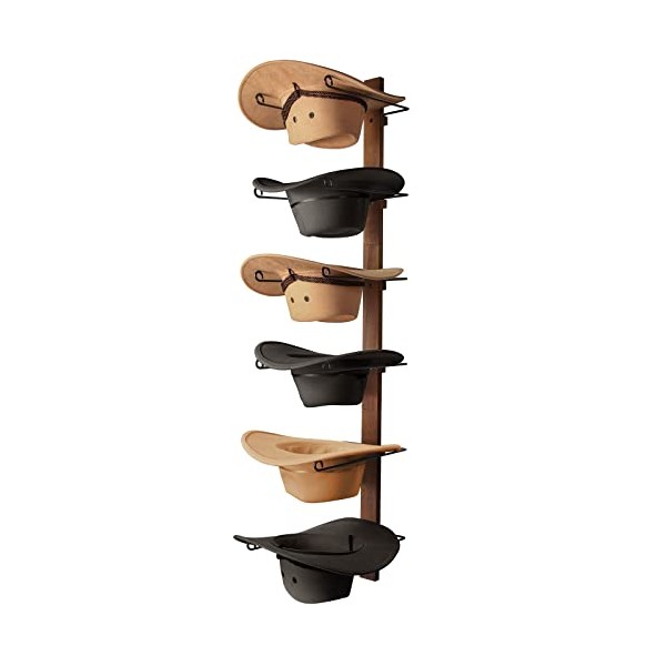 TIPSYTREE Cowboy Hat Holder Cowboy Hat Rack,6 Pieces Hat Rack