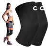Crucial Compression Knee Support Sleeves for Women & Men (Pair)