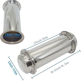 GUIIYLGG Time Capsule Anti-Corrosion Waterproof 304 Stainless Steel Capsule Container Durable for Granddaughter Future Graduation Gifts (16.3 Inch)