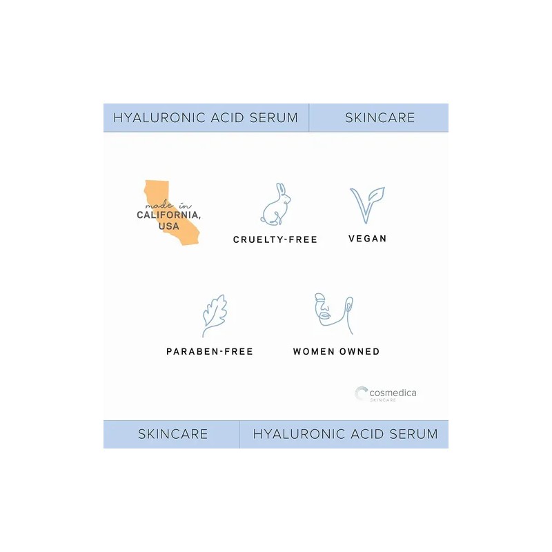 Cosmedica Skincare Suero Acido Hialuronico Para Piel 60ml
