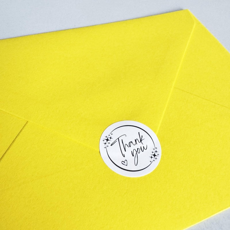 700 Pieces, 25mm - Thank You Stickers Labels for Small