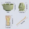 4pcsMatcha Whisk Set,Includes Matcha Bowl, Matcha Whisk Holder,Bamboo Matcha Whisk