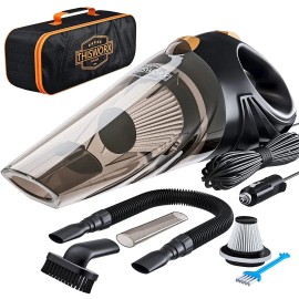 THISWORX NEW Car Vacuum Cleaner - Portable, High Power, Handheld Vacuums - 120 W