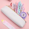 2 Pcs Small Makeup Bag For Travel,Portable Leather Makeup Bag