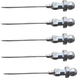 Malloryx 5 Pcs Portable Grease Gun Needle Tip, Grease Injector Needle for Sealed Bearing Grease 18 Gauge, Needle Grease Gun Tip Smoothly Inject Grease in Tight Spaces (5 Pcs)