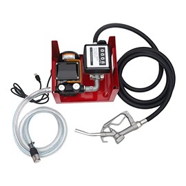 MuChaIOAK Electric Diesel Fuel Pump, Electric Fuel Transfer Pump Self-priming Oil Diesel Pump, Self-Priming Diesel Fuel Pump Kit with Display Meter, Hose & Fuel Nozzle 110V 550W