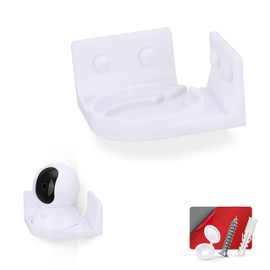 Corner Wall Mount Holder for Tapo Pan/Tilt (C200 & C210) Smart Security Camera, Custom Designed Bracket, Reduce Blind Spots & Clutter, Easy to Install, Adhesive & Screw in (White)