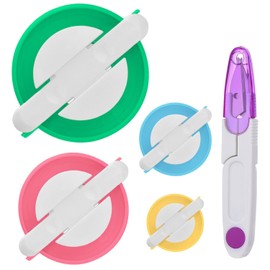 Meiso Pompom-Maschine, 4 verschiedene Größen, Pompom-Maschine, Quastenherstellung, Strickwerkzeug mit Schere