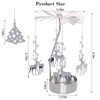 Heliltd 2pcs Christmas Candle Carousel Rotating Candle Holder Spinning Candleholder