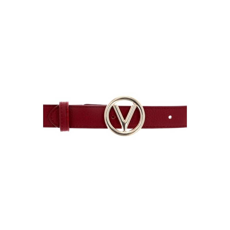 VALENTINO Round Women's Belt W100 Rosso - Can be Shortened,