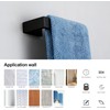 BAGNOLUX Matte Black Bathroom Hardware Set 4 Pieces, Bath Towel
