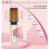 Cordless Hair Curling Brush Gold Pink