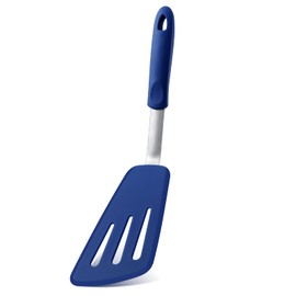 Yetene 14" Silicone Fish Spatula, Large Grip Kitchen Turner Spatulas for Nonstick Cookware, Spatula Flipper Flexible Cooking Utensil for Flipping Fish, Egg, Pancake(Dark Blue)