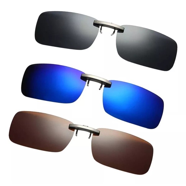 Generic 3pcs Clip Polarizado En Voltear Las Gafas De Sol