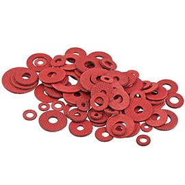 Bclla Zkenshan-washers 1000pcs M2 M2.5 M3 M4 M5 M6 M8 Flat Pad Insulation Washers Red Paper Meson Gasket Spacer Insulating Spacers, Good wear Resistance (Inner Diameter : M6x12x1)