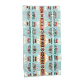 Pendleton XB218-51128 Iconic Jacquard Bath Towel, Chief Joseph Aqua