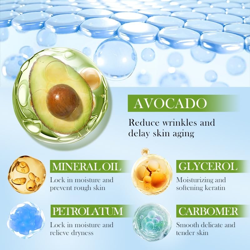 Avocado Skin care Set,8-In-1 Skin Care Kit With Cleanser, Face