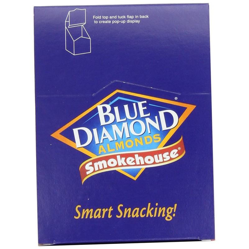 Blue Diamond Almonds, Smokehouse, 1.5-Ounce Packages (Pack of 24)