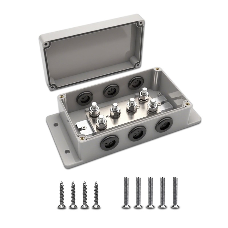 Jamgoer 500A 12V Bus Bar Heavy Duty Power Distribution Block