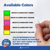 1,000 Label Outfitters 4 x 2 inches Printable Fluorescent Neon