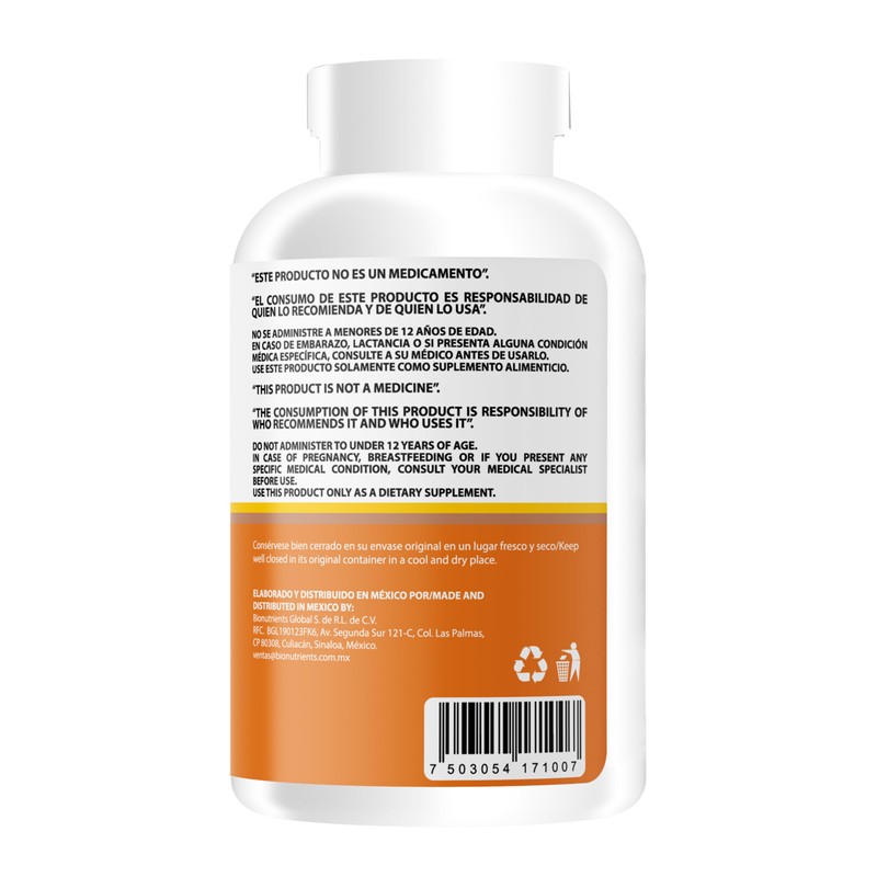 Wellthy Vitamina C con Jengibre 300 Cápsulas. 300mg de Vitamina