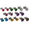 Rose Rose Earrings, 8 Colors, Binaural (2 Pieces) Studs for