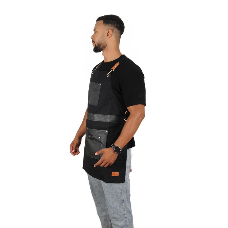 Pelocapa Barber Hair Stylists Working Apron Waterproof Canvas Apron with