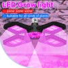 2Pack 600W Flexible Plant Lights E27/E26 LED Hydroponic Greenhouse Lamp