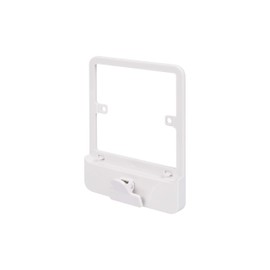 Schneider Electric Lisse White Moulded - Single Socket Surround, with Clip, Spacer, GGBLC1GS, White
