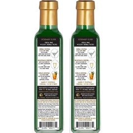 Floral Elixir Co. - All Natural Syrups for Cocktails & Sodas (2 x 8.5 oz) (Rosemary)