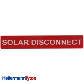 HellermannTyton PACK OF 10: HELLERMANN TYTON Solar Label SOLAR DISCONNECT Qty.1