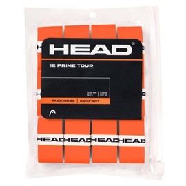 HEAD Unisex Adult Prime Tour Pack of 12 Tennis Grip Tape, Orange, One Size