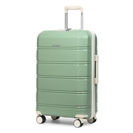 Joyway Luggage Carry On Suitcases 24inch Lightweight Polypropylene Carrying Case with TSA Lock Green