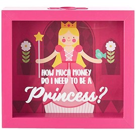 Boston Warehouse Rainy Day Fund Savings Bank Princess, 8 x 7 Inches