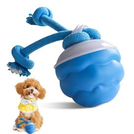 SGZIOO Interactive Dog Toys, Interactive Toys for Dogs, Dog Interactive Toy with Rope for Boredom, 3 Modes Interactive Dog Toy, Fun Moving Smart Dog Toy Active Rolling Ball for Small Dogs Self-Play