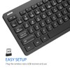 Arteck 2.4G Wireless Keyboard Ultra Slim Full Size Keyboard with