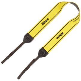 Nikon 2338 Neck Strap for SLR Mirrorless 45mm Wide Nikon Logo Strap 45 Yellow
