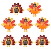 Thanksgiving Fall Napkin Rings Set of 8,Enamel Turkey Pumpkin Napkin