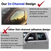 MYCHINSEN in-Channel Extra Durable Rain Guards Fit for Ford F150