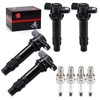 Ignition Coils & Spark Plug 4Pcs For Yamaha Waverunner FX1000