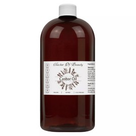 Castor oil organic 100% pure refined natural hair growth remedy skin bulk 36 oz