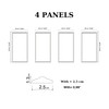 Decozayn Wall Molding Kit, Premade Wainscoting Panels, Picture Frame Moulding,