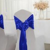 SHEJIZE 10 Pack Royal Blue Satin Table Runner 12x108 Inches