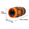 Dingzing Pack of 8 Hose Coupling, 1/2 Inch Hose Connector,