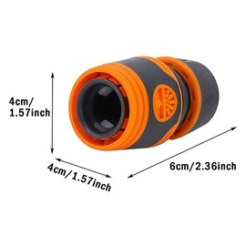 Dingzing Pack of 8 Hose Coupling, 1/2 Inch Hose Connector, Plastic Quick Hose Connector for Hose Line, Garden Tools Hoses Hose Connection